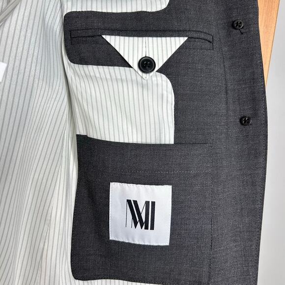 NWT MM Lafleur Hoffman Blazer Wool Gray Women’s 1X Corpcore Professional Career - Picture 8 of 11